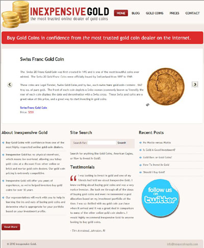 Inexpensive Gold's European Gold Coins Page